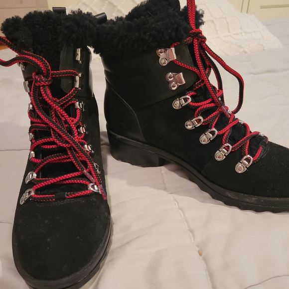 Marc Fisher LTD Suede and Sherling Boots - Picture 5 of 7